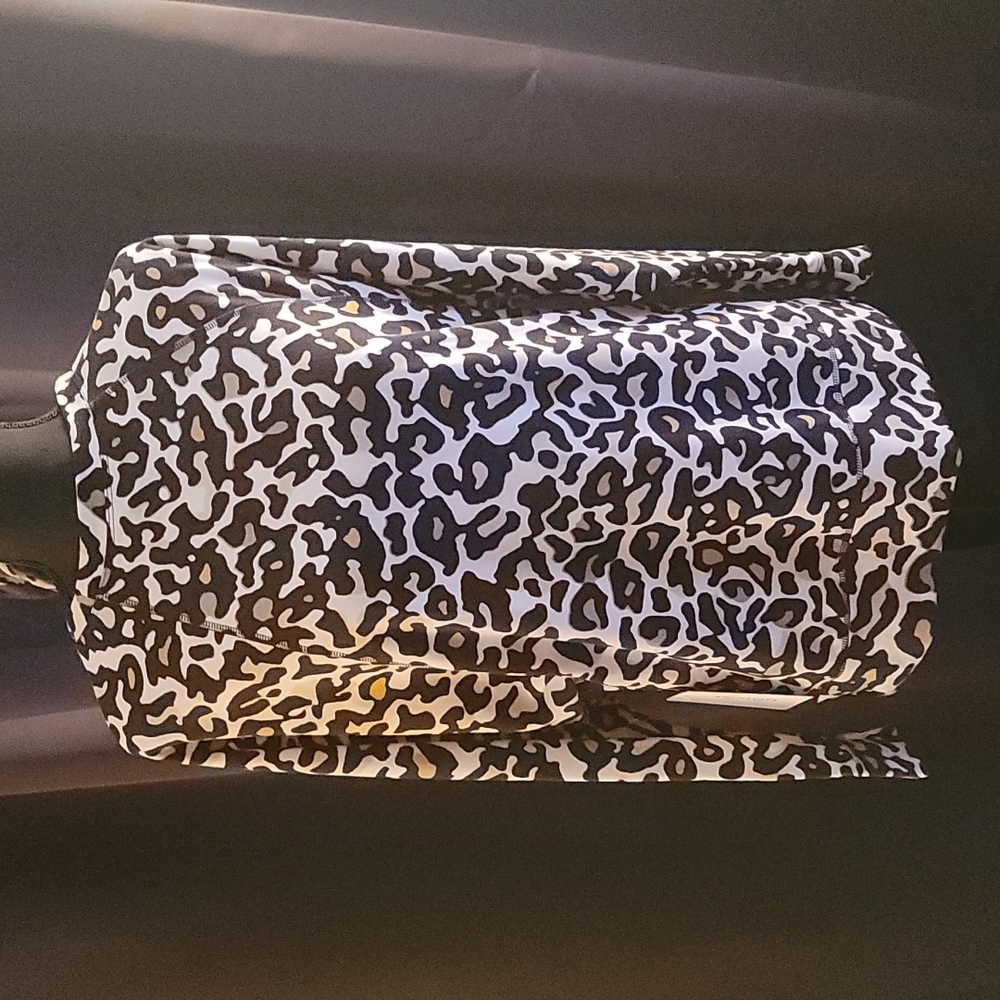 Leopard fleece top